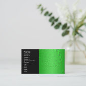 Heldergroen Abstract Ontwerp Visitekaartje (Staand voorkant)