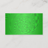Heldergroen Abstract Ontwerp Visitekaartje (Achterkant)