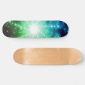 Heldergroen blauw licht aan het einde van de tunne persoonlijk skateboard (Horizontaal)