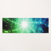 Heldergroen blauw licht aan het einde van de tunne yogamat (Voorkant (horizontaal))