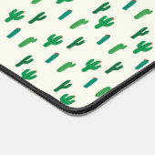 Heldergroen cactus-patroon bureaumat (Hoek)