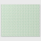 Heldergroen cactus-patroon cadeaupapier (Vlak)