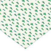 Heldergroen cactus-patroon korte tafelloper (Hoek)