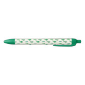 Heldergroen cactus-patroon zwarte inkt pen (Bodem)