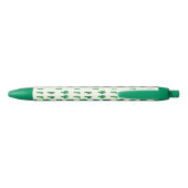 Heldergroen cactus-patroon zwarte inkt pen (Achterkant)