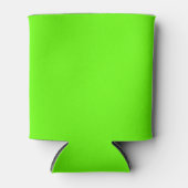 Heldergroen (effen kleur) blikjeskoeler (Voorkant)