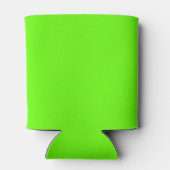 Heldergroen (effen kleur) blikjeskoeler (Achterkant)