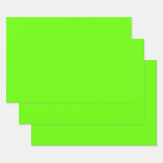 Heldergroen (effen kleur) inpakpapier vel (Set)