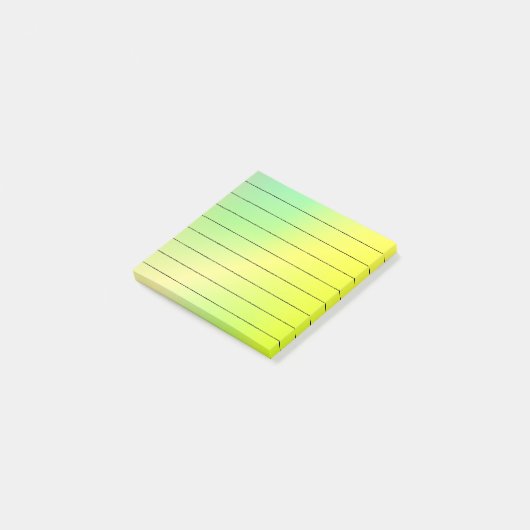 Heldergroen en geel post-it® notes (Schuin)