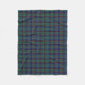Heldergroen en Royal Blue Stevenson Clan Tartan Fleece Deken (Voorkant)