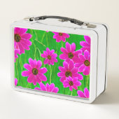 Heldergroen en roze ventilatorpatroon (Achterkant)