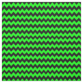 Heldergroen en zwart Chevron Pattern Stof (Swatch)