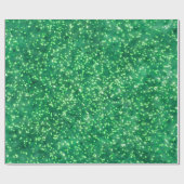 heldergroen faux glitter ontwerp cadeaupapier (Vlak)