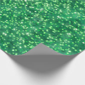heldergroen faux glitter ontwerp cadeaupapier (Hoek)