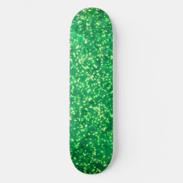  heldergroen faux glitter ontwerp persoonlijk skateboard