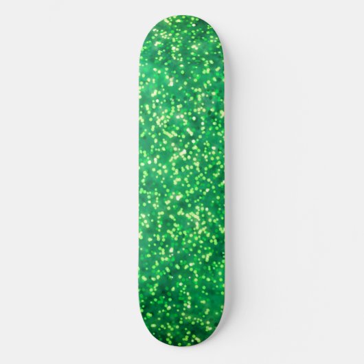  heldergroen faux glitter ontwerp persoonlijk skateboard (Voorkant)
