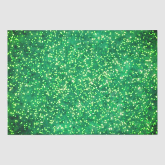 heldergroen faux glitter ontwerp tissuepapier (Voorkant)