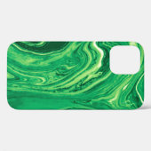 Heldergroen, gemengd textielontwerp. Grunge Case-Mate iPhone Case (Achterkant (horizontaal))