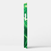 Heldergroen, gemengd textielontwerp. Grunge Case-Mate iPhone Case (Achterkant / Rechts)
