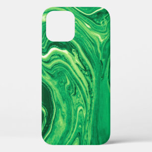 Heldergroen, gemengd textielontwerp. Grunge Case-Mate iPhone Case