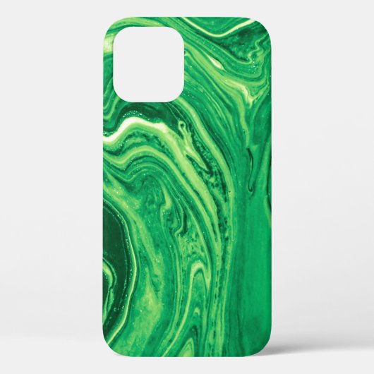 Heldergroen, gemengd textielontwerp. Grunge Case-Mate iPhone Case (Achterkant)