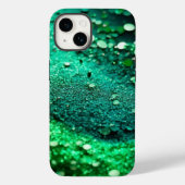 Heldergroen Glitter iPhone Mate Stoer Hoesje (Achterkant)