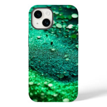 Heldergroen Glitter iPhone Mate Stoer Hoesje