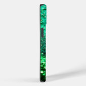 Heldergroen Glitter iPhone Mate Stoer Hoesje (Achterkant / Rechts)