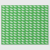 Heldergroen handboek voor wiener Dog Gift Wrap Cadeaupapier (Vlak)