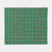 Heldergroen kerstpatroonpatroon met Vintage Fleece Deken (Voorkant (Horizontaal))