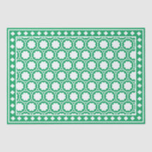Heldergroen modern beenintarsia decoupagepapier