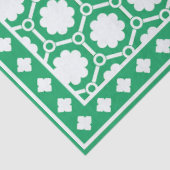 Heldergroen modern beenintarsia decoupagepapier tissuepapier (Detail)