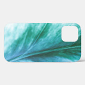 Heldergroen turquoise Leaf floral Design Case-Mate iPhone Case (Achterkant (horizontaal))