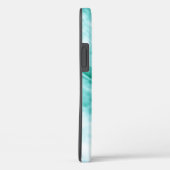 Heldergroen turquoise Leaf floral Design Case-Mate iPhone Case (Achterkant / Rechts)