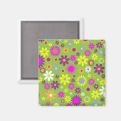 Heldergroen ventilatorpatroon magneet (Voorkant / Achterkant)