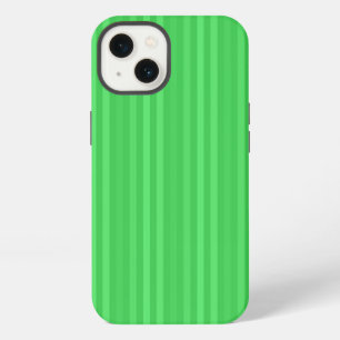 Heldergroen Verticaal Strepenpatroon iPhone 13 Hoesje