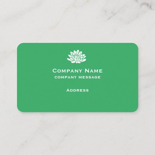  Heldergroen Visitekaartje (Achterkant)