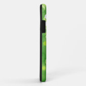 Heldergroene achtergrond met sterren en bokeh Case-Mate iPhone case (Achterkant/rechts)