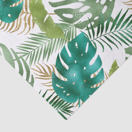 Heldergroene bladvariëteit metaalkleuren zomer tissuepapier (Detail)