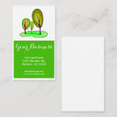 Heldergroene bomen aanpasbare visitekaartjes (Voorkant / Achterkant)