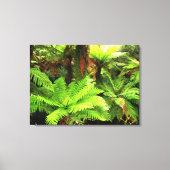 Heldergroene boomvarens canvas afdruk (Voorkant)