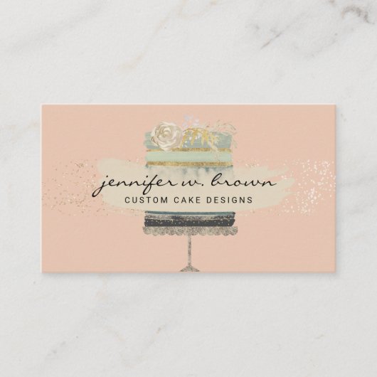 Heldergroene bruiloft op roze achtergrond visitekaartje (Voorkant)