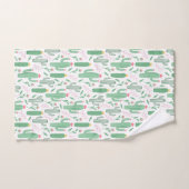 Heldergroene Cactus Succulent Patroon Bad Handdoek (Handdoek)