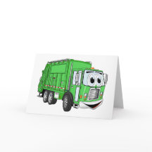 Heldergroene Cartoon voor het glimlachen van vuiln