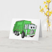 Heldergroene Cartoon voor het glimlachen van vuiln Kaart (Gele Bloem)