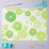 Heldergroene citroen Limoen | Limoen Patroon Tissuepapier (Craft)