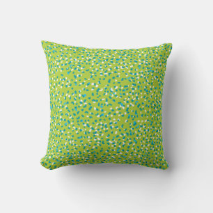 Heldergroene Ditsy Leopard Pillow Kussen