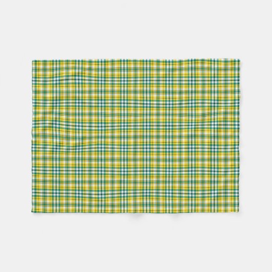 Heldergroene en gele goudlaag fleece deken (Voorkant (Horizontaal))