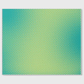 Heldergroene en turquoise pop art retro backgroun cadeaupapier (Vlak)