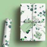 Heldergroene Eucalyptus Rustiek groen Waterverf Cadeaupapier<br><div class="desc">Verhoog uw cadeau-geven met onze Vibrant Green & Forest Green Eucalyptus Waterverf Wrapping Paper. Perfect voor bruiloften, baby showers en vrijgezellenfeesten, dit inpakpapier heeft weelderige eucalyptusbladeren in verschillende tinten groen, prachtig weergegeven in delicate waterverf. Het botanische ontwerp legt de serene schoonheid van groen vast, waardoor het een ideale keuze is...</div>